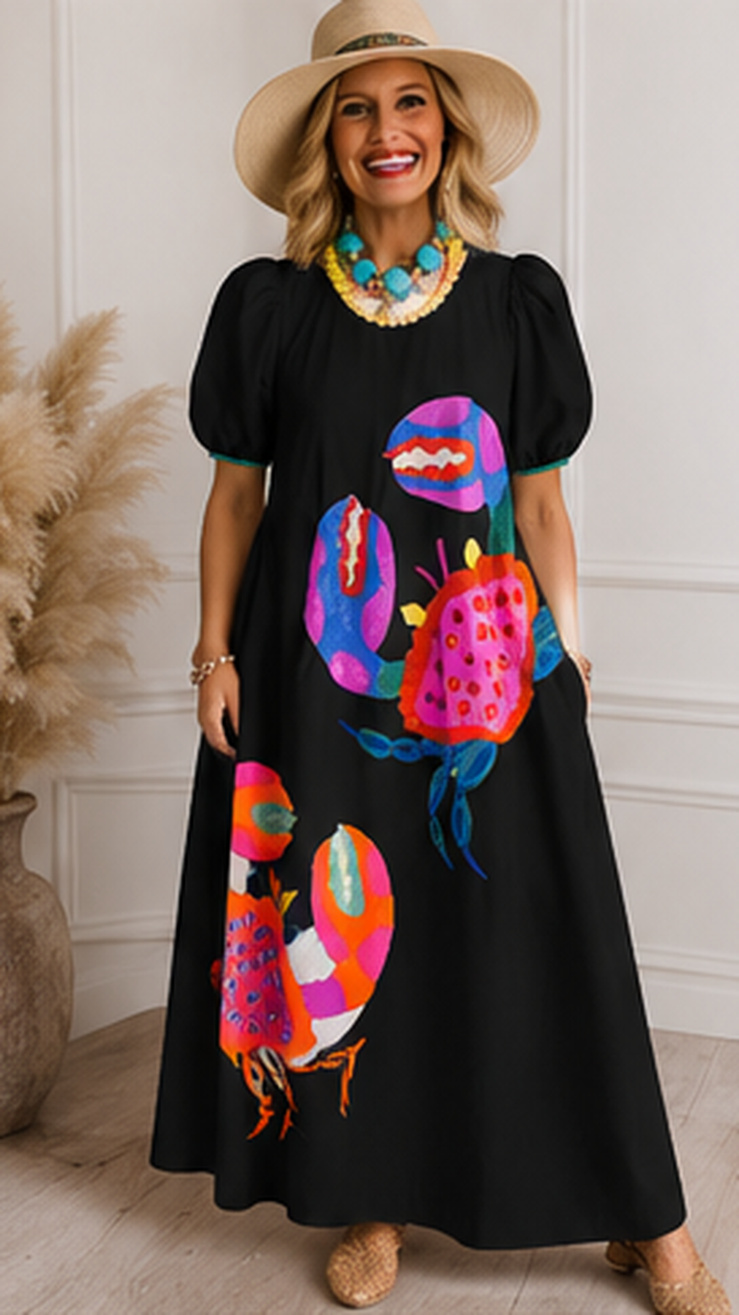 Coastal Bloom Maxi Dress