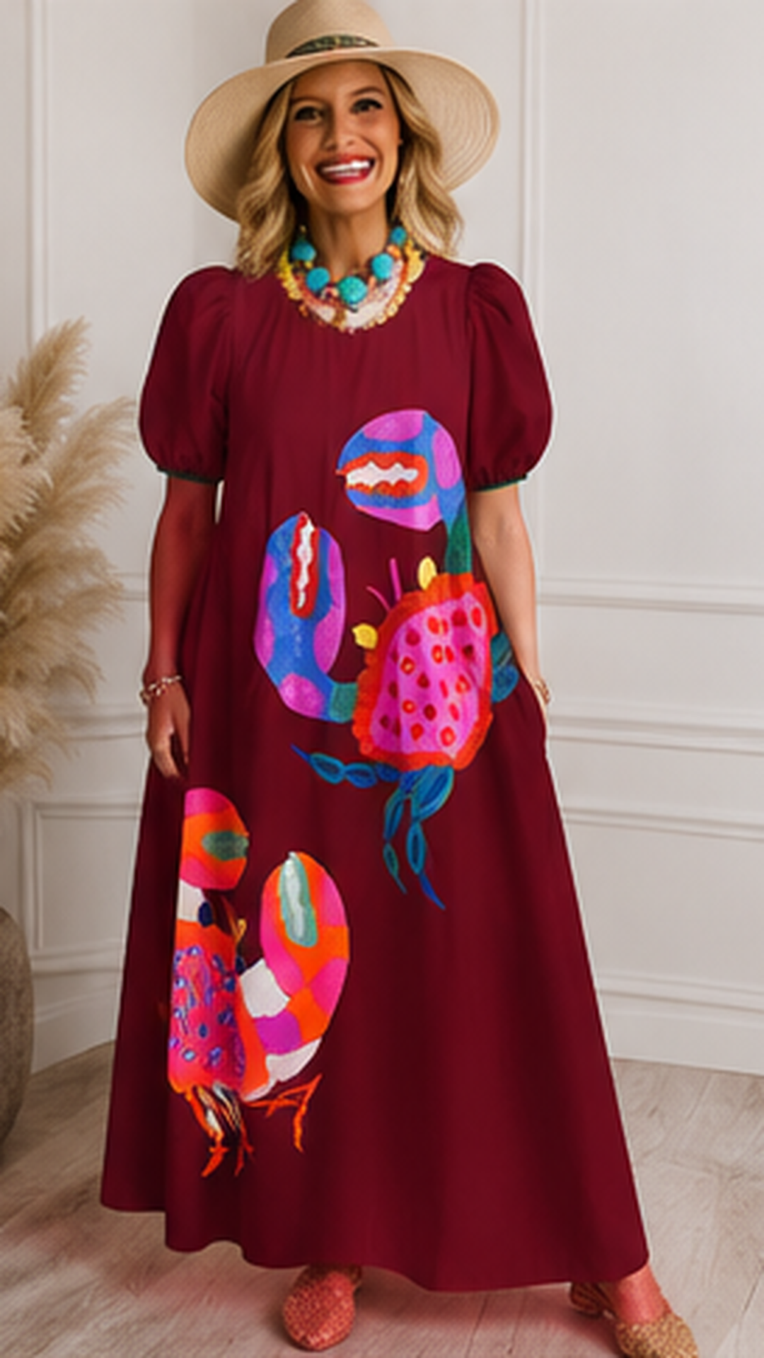 Coastal Bloom Maxi Dress