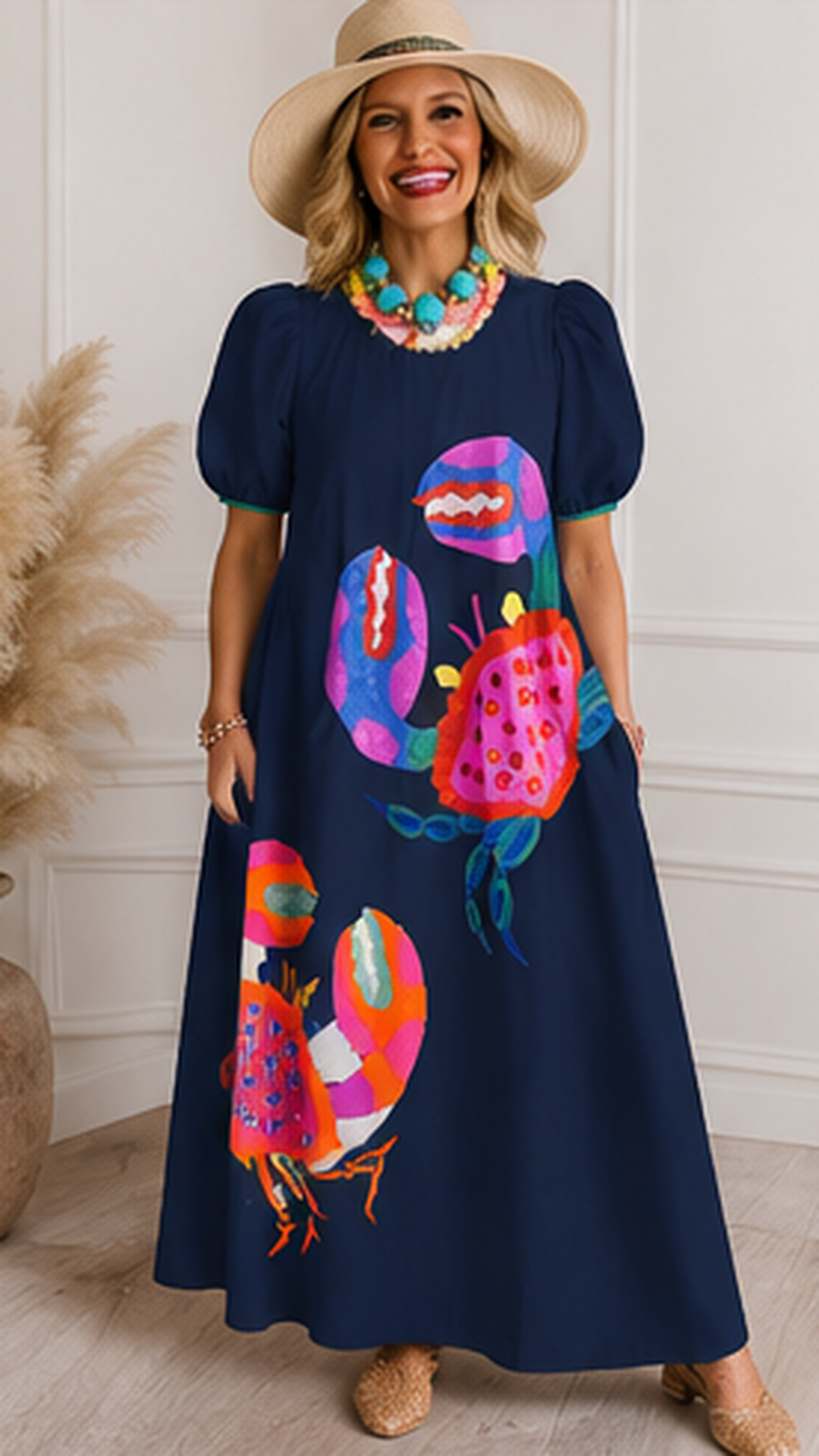 Coastal Bloom Maxi Dress