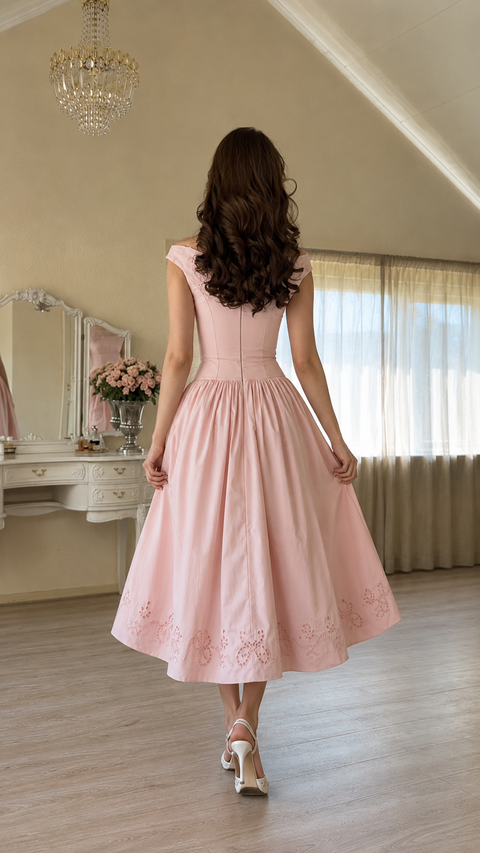 Rosalie Bow Midi Dress
