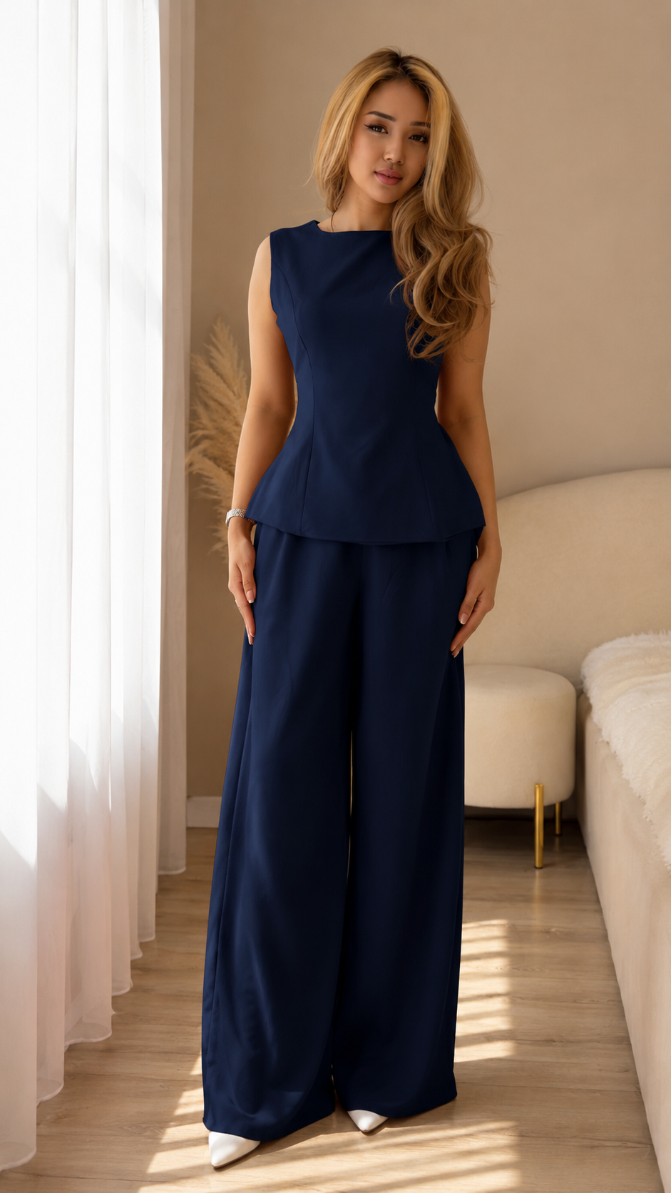 Peplum Pant Set