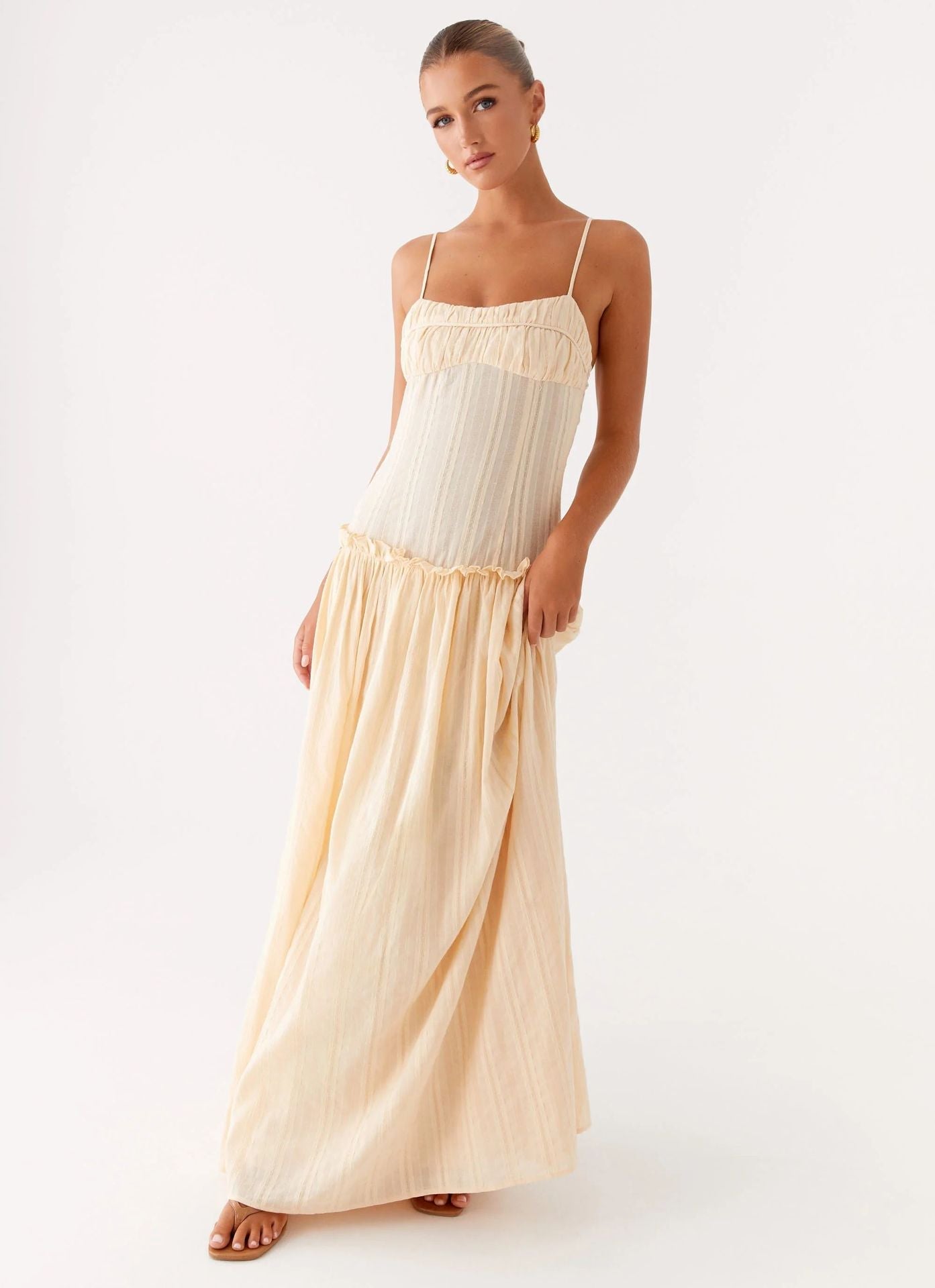 JACINDA DROP WAIST MAXI DRESS
