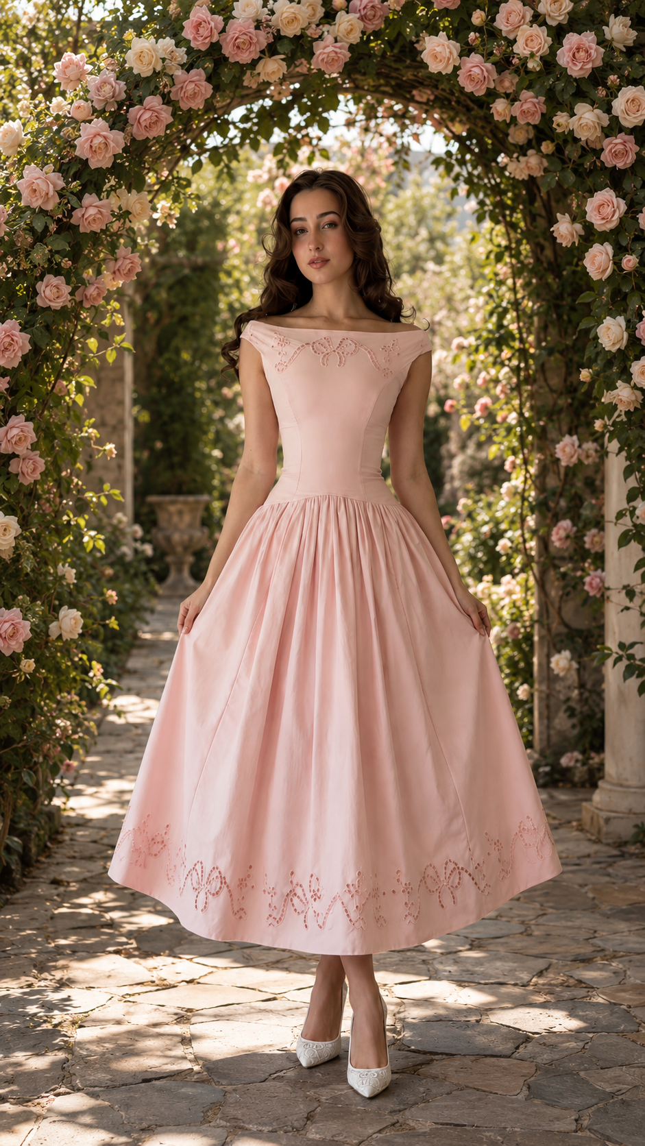 Rosalie Bow Midi Dress