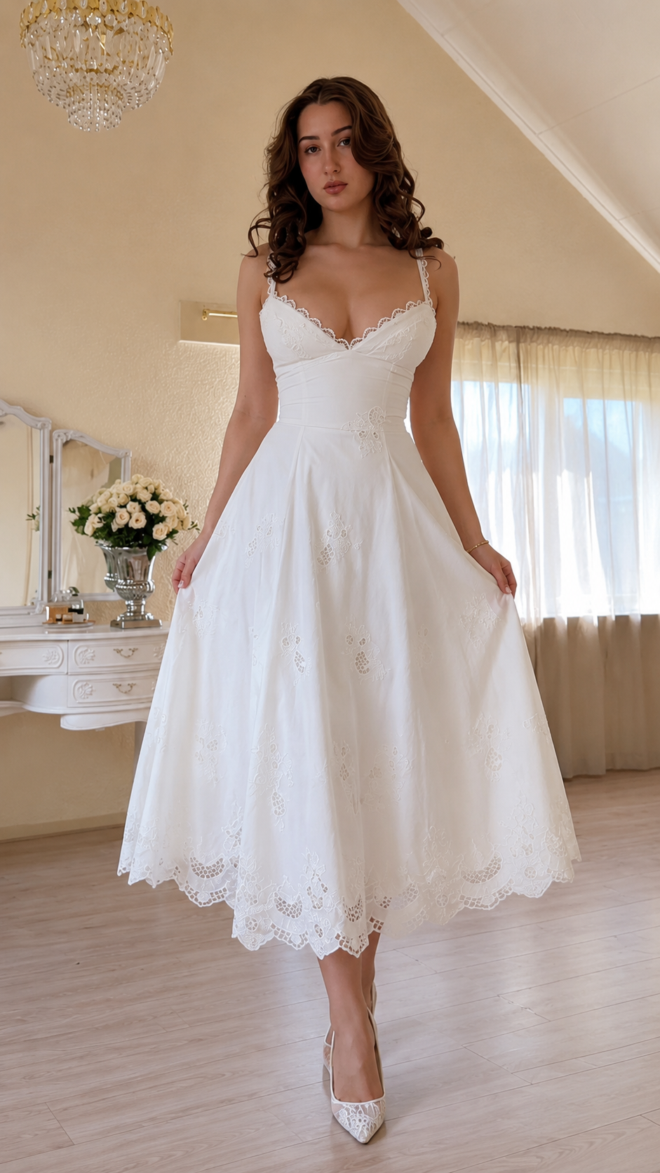 Lace Grace Midi Dress