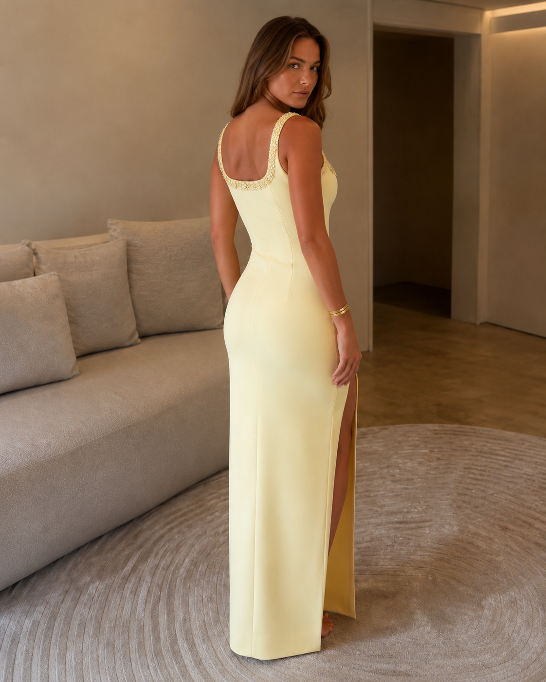 Lunara Beaded Maxi Dress