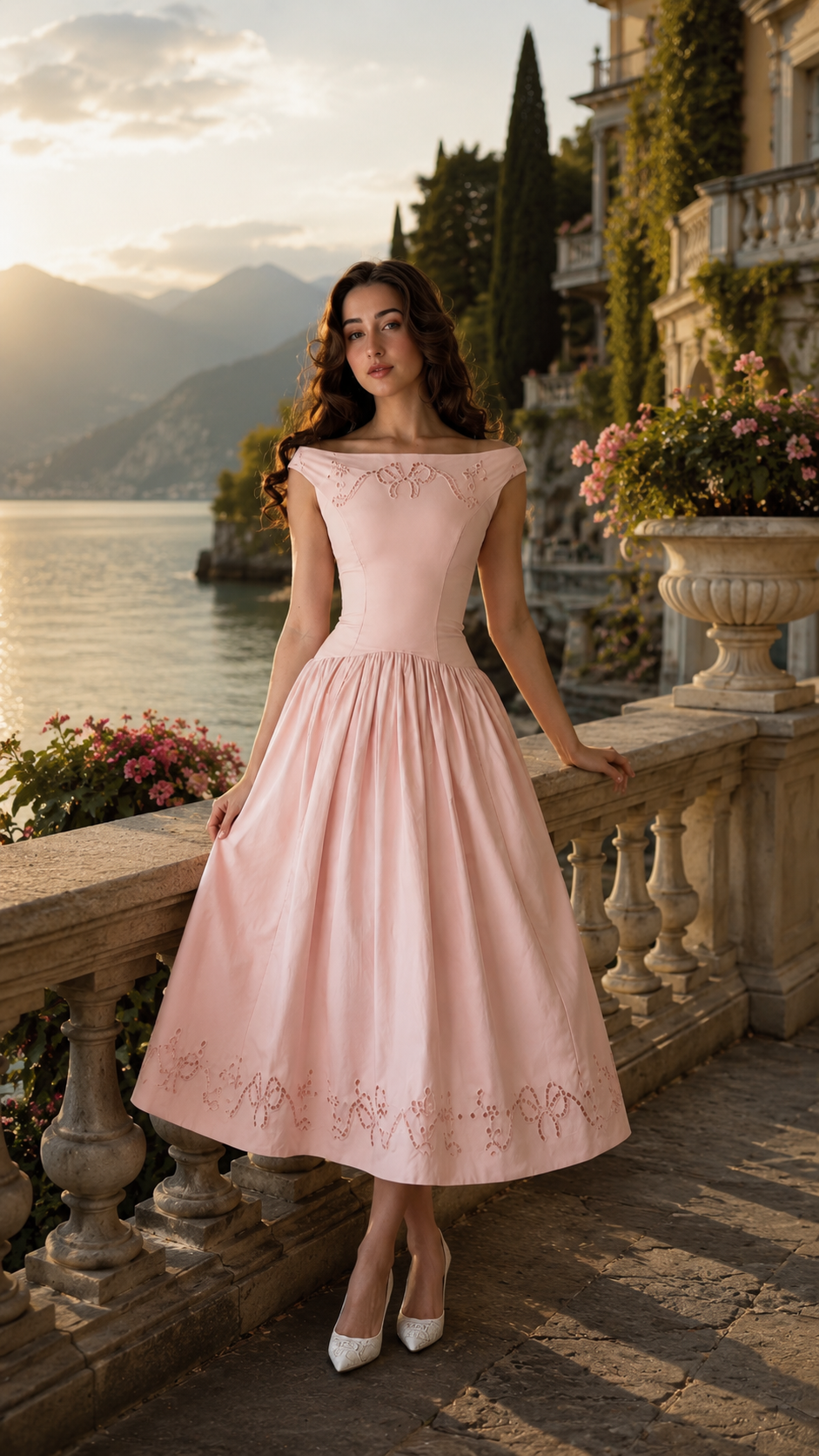 Rosalie Bow Midi Dress