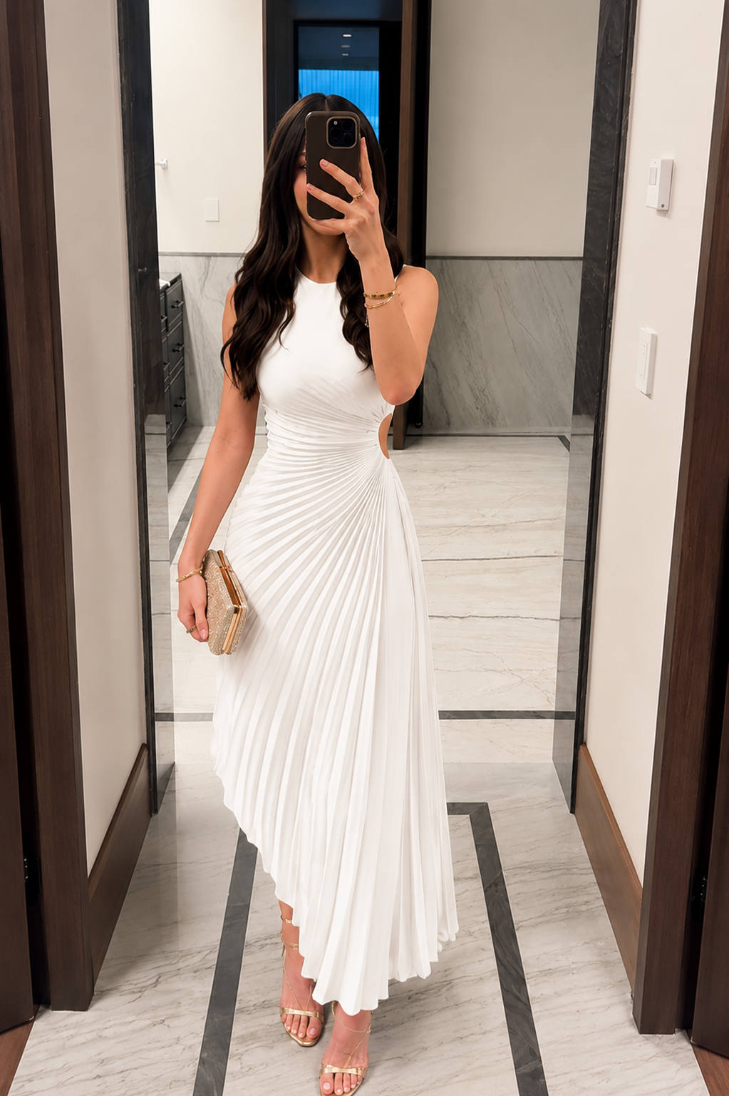 Aurora Pleated Dress