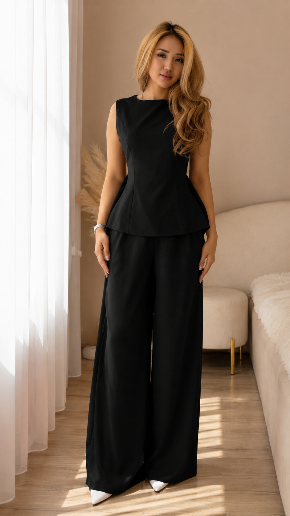 Peplum Pant Set