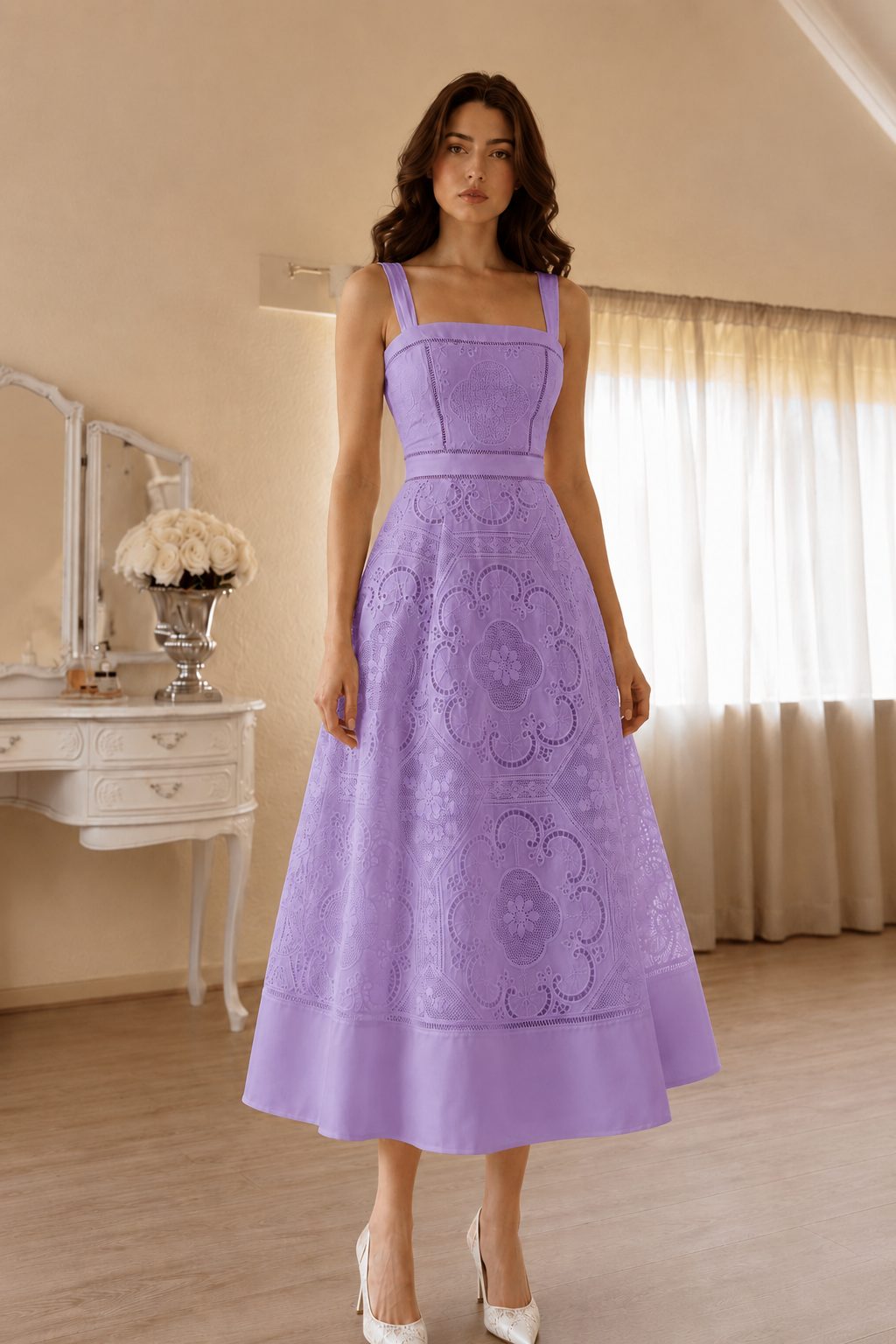 Lace Midi Dress