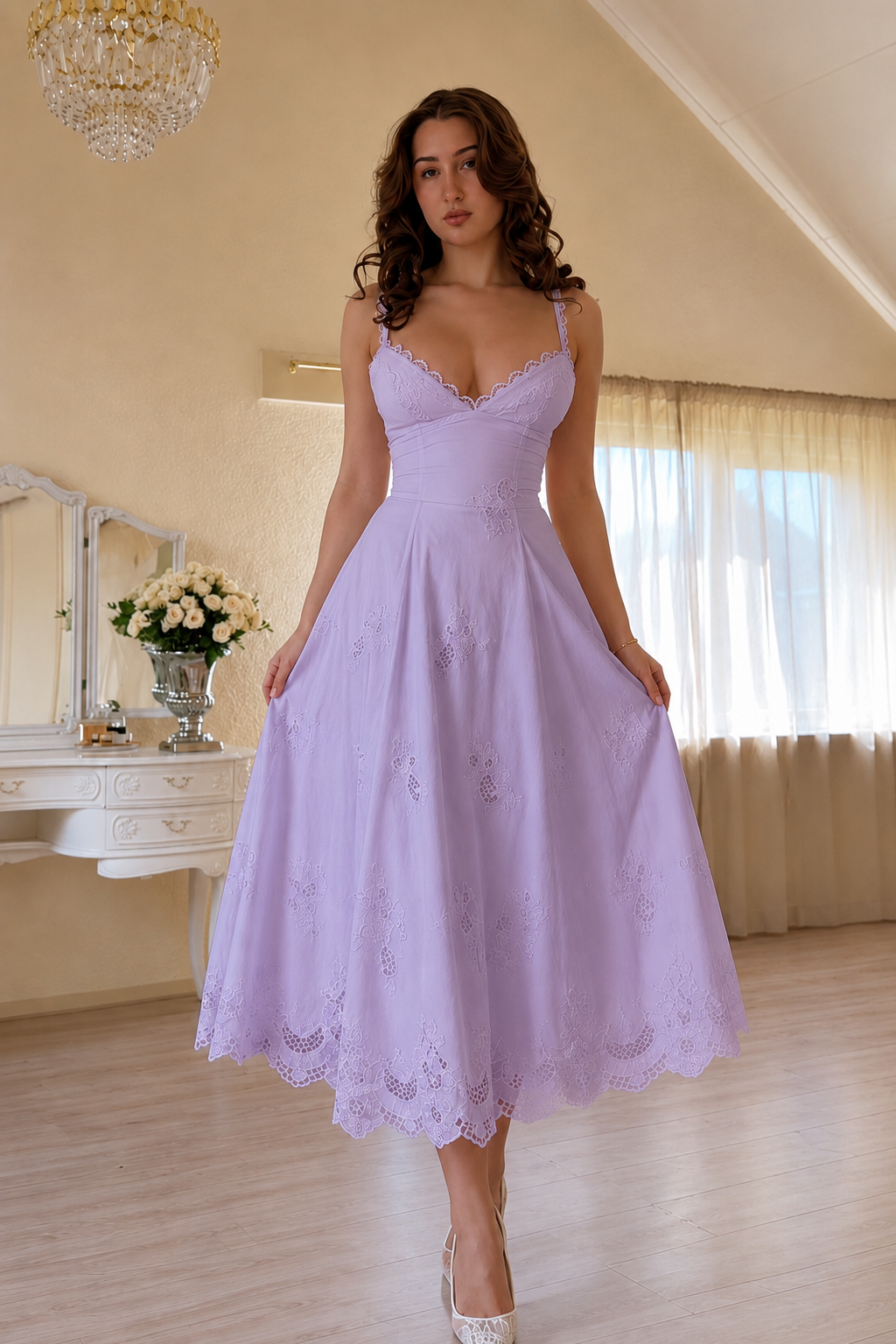 Lace Grace Midi Dress