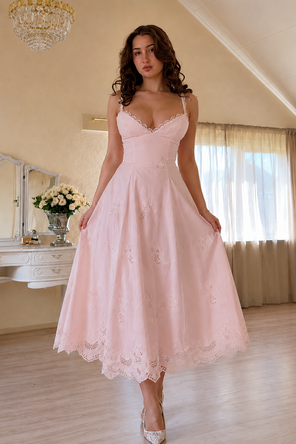 Lace Grace Midi Dress