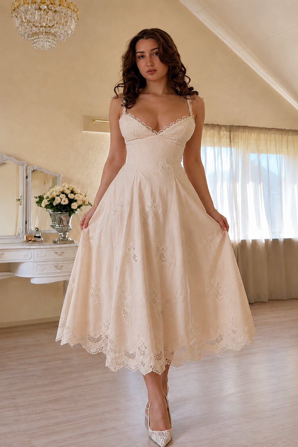 Lace Grace Midi Dress