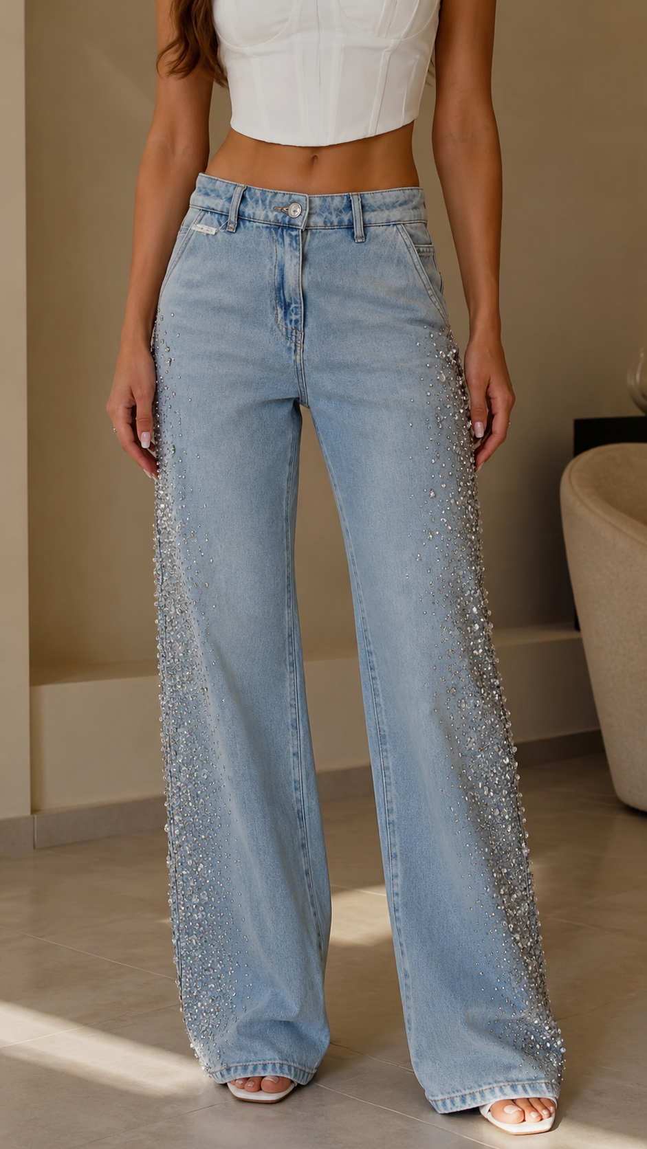 Aurielle Crystal Jeans