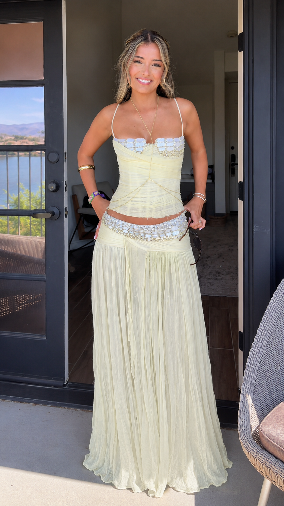 Crystal Mesh Maxi Set