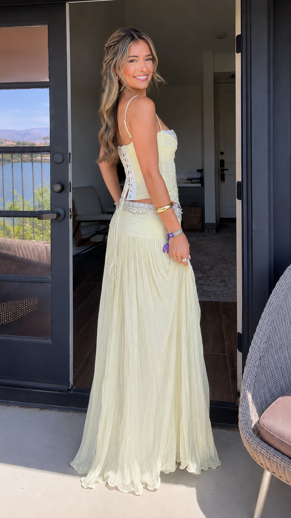 Crystal Mesh Maxi Set