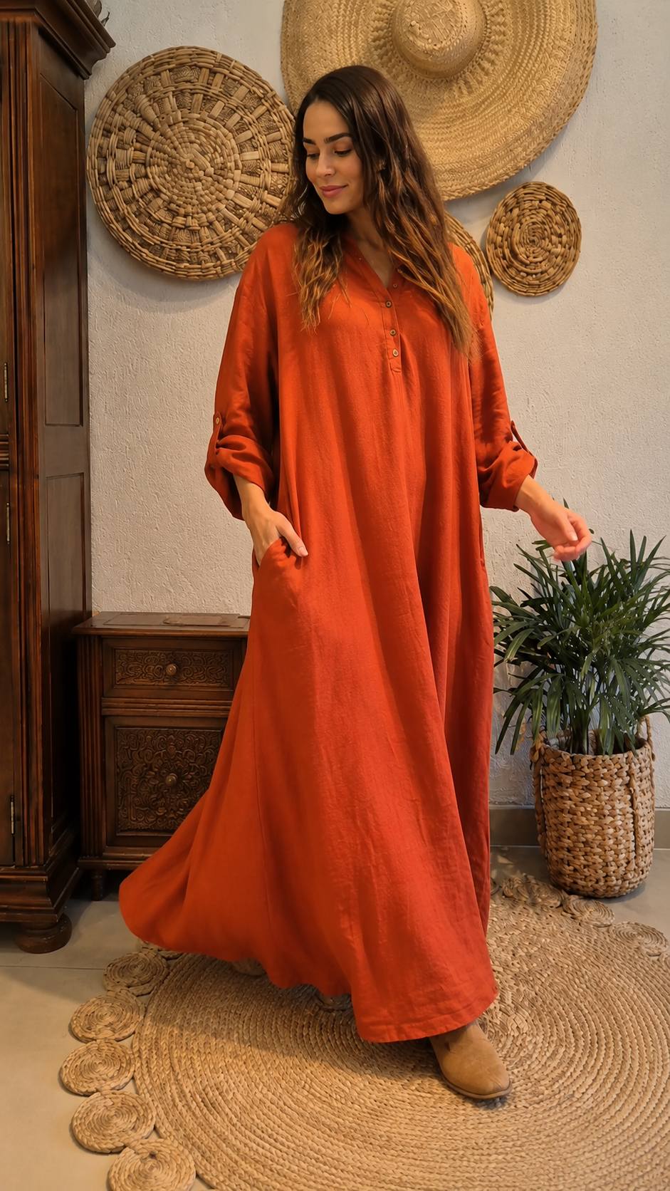 Lounge Flow Maxi Dress