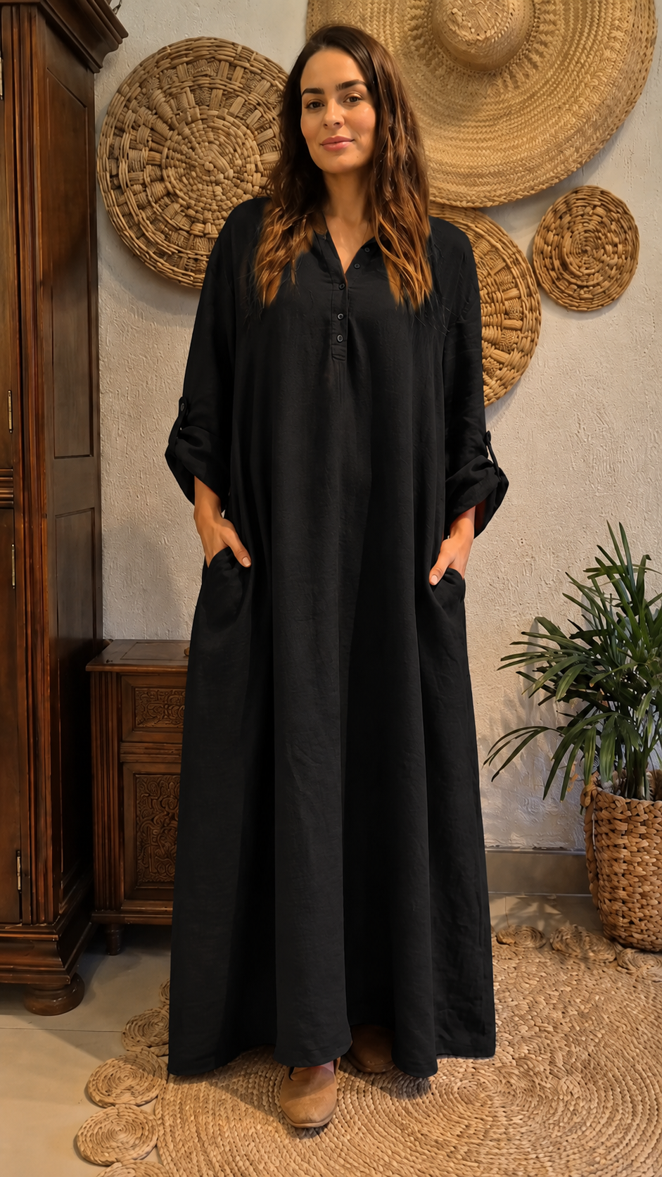 Lounge Flow Maxi Dress