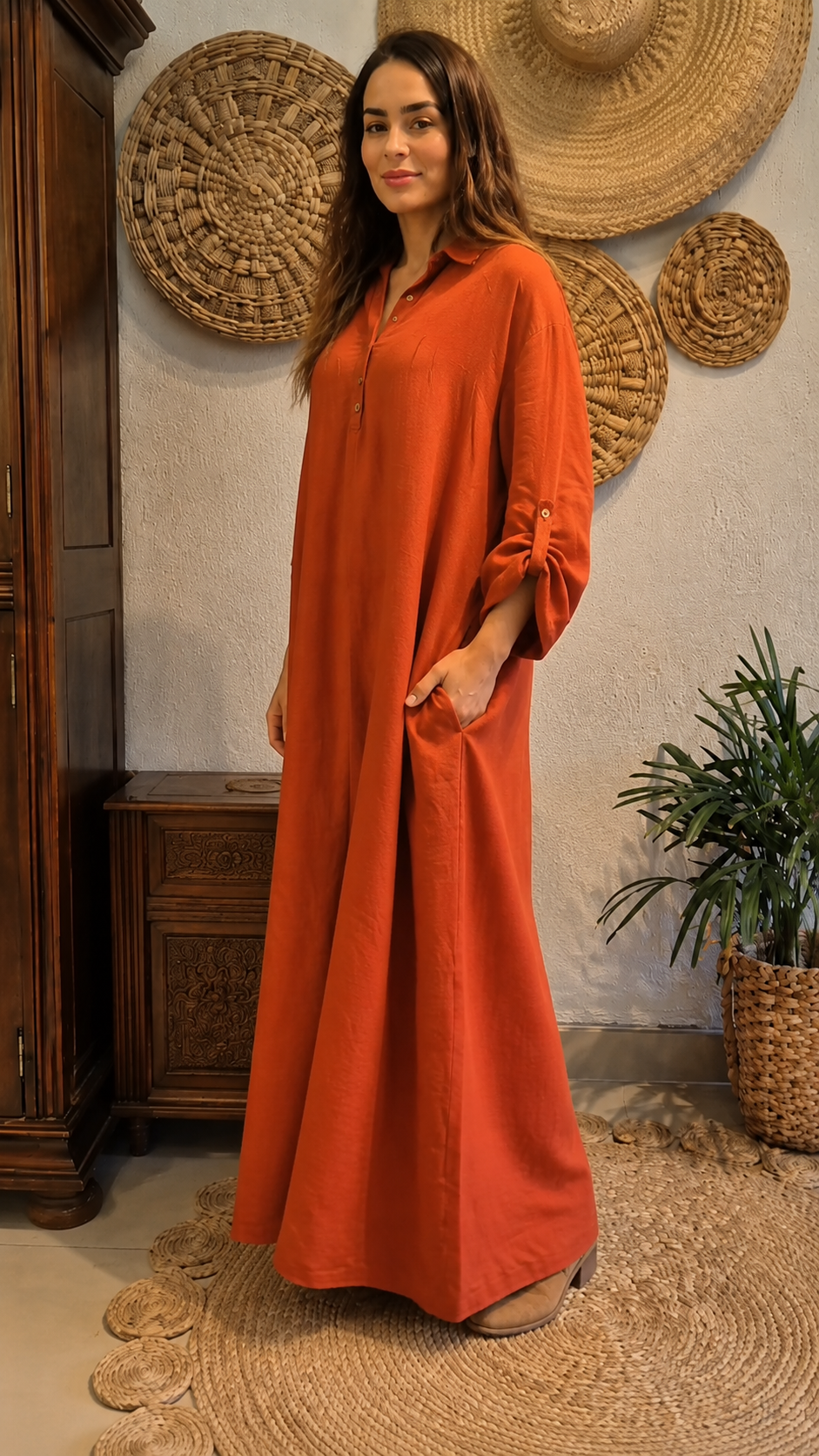 Lounge Flow Maxi Dress