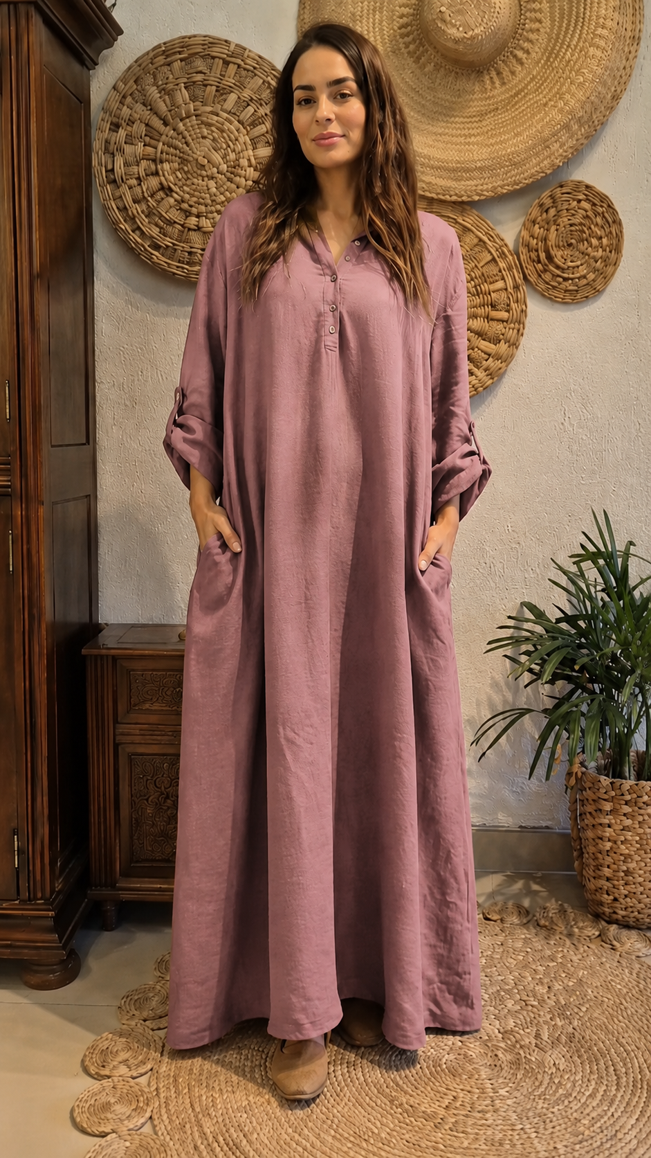 Lounge Flow Maxi Dress