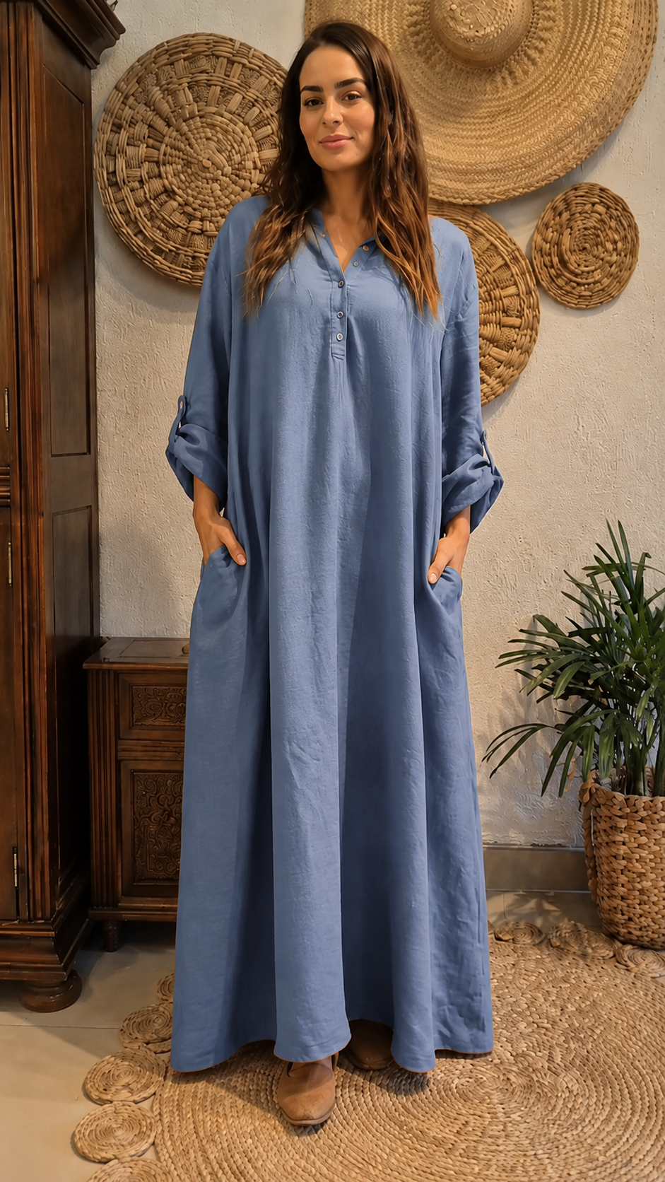Lounge Flow Maxi Dress