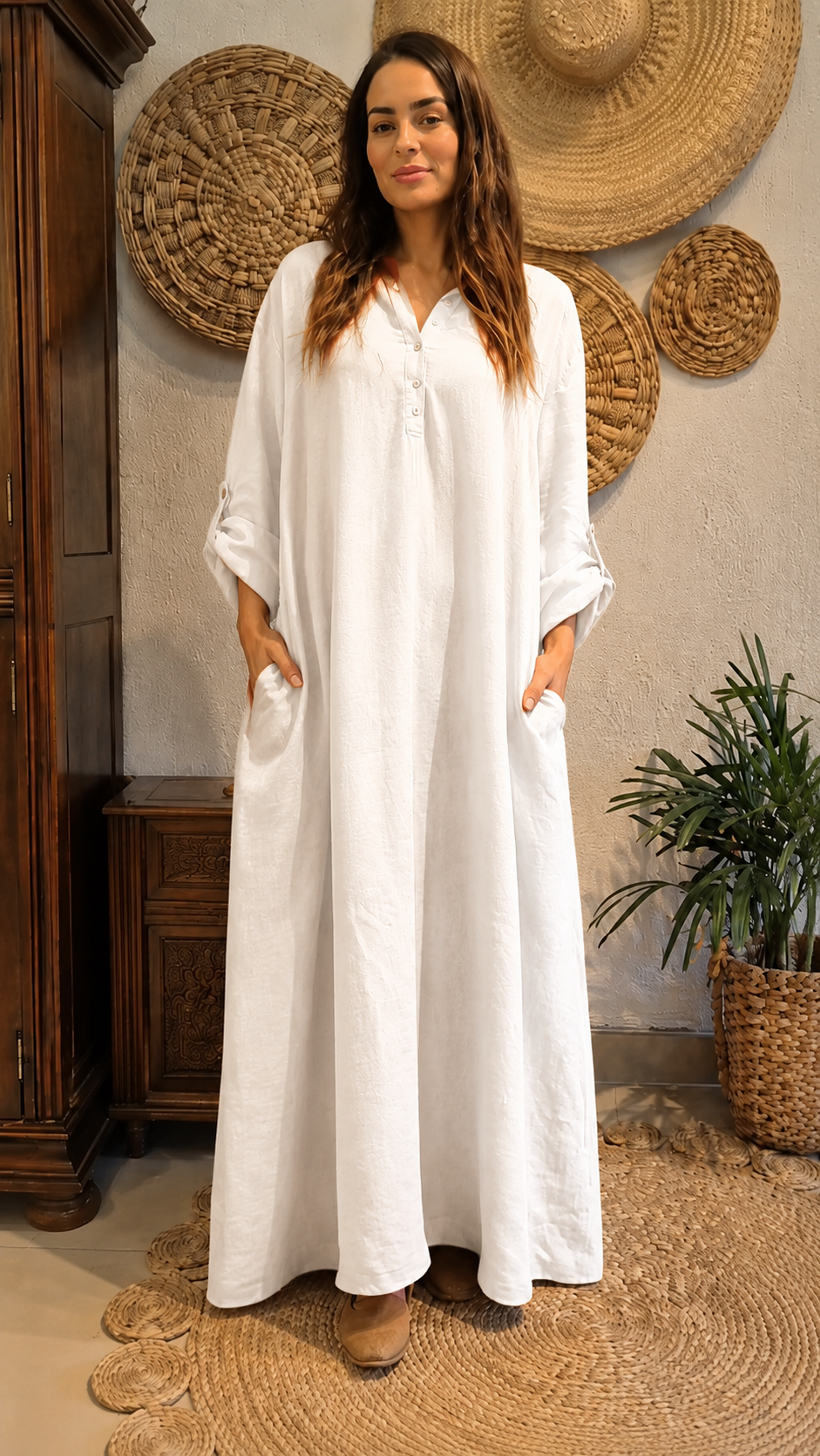 Lounge Flow Maxi Dress