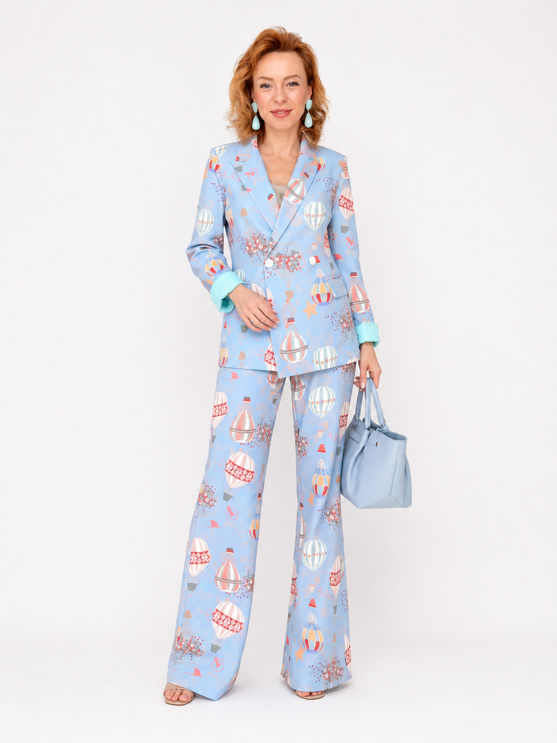 Balloon Print Pant Set