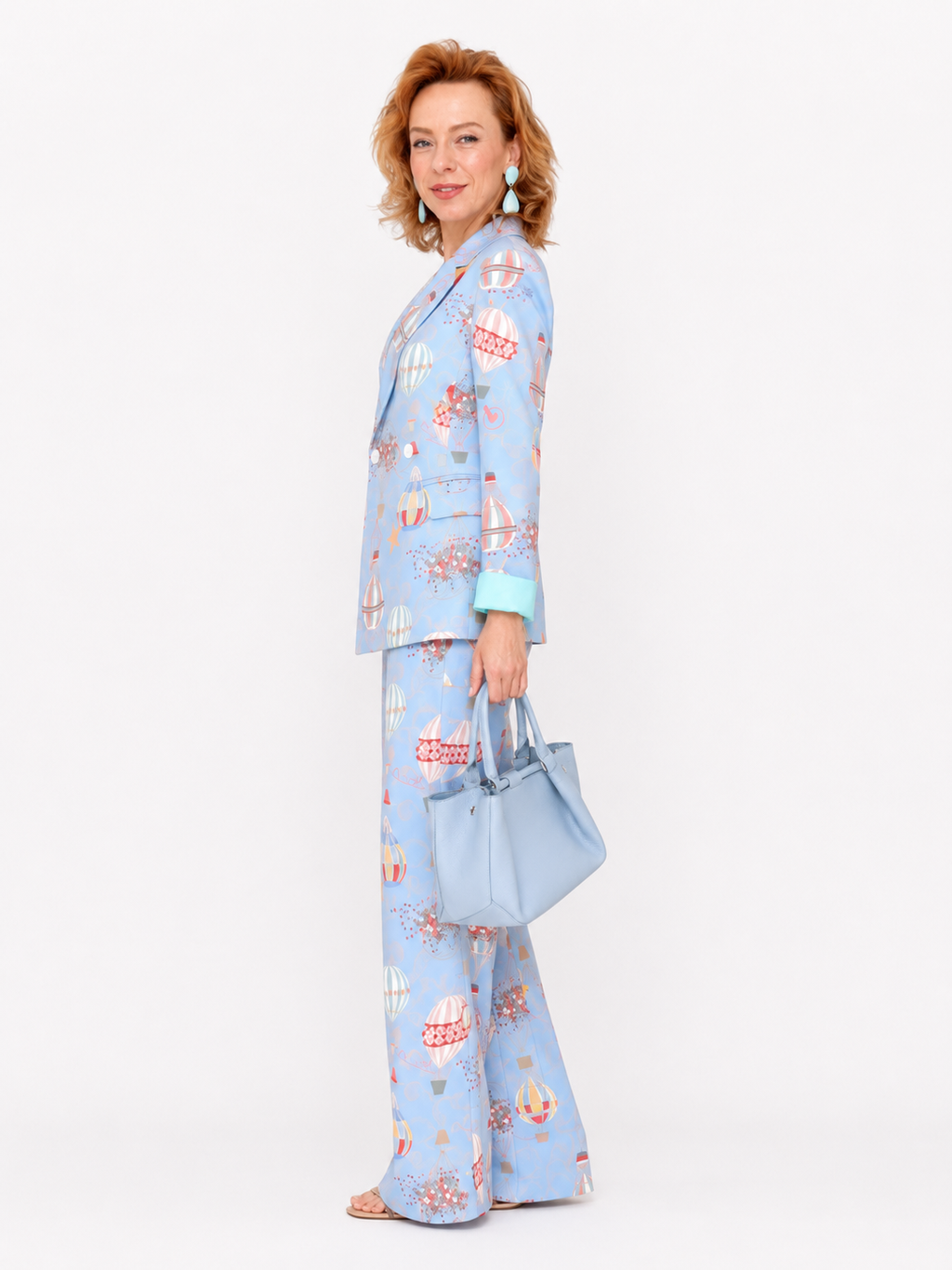 Balloon Print Pant Set