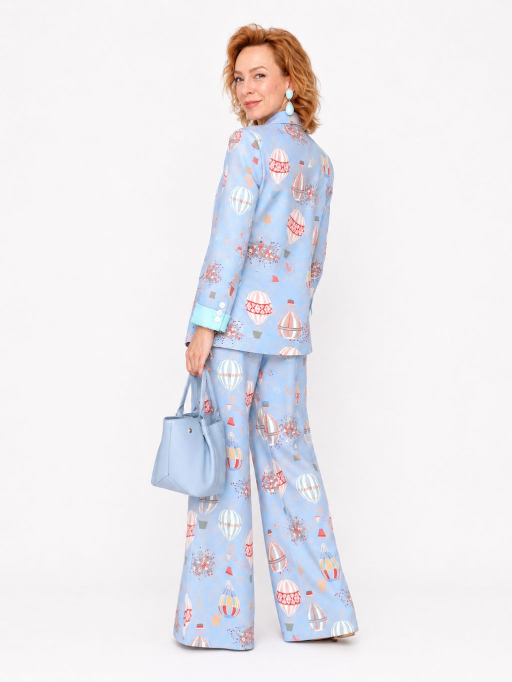 Balloon Print Pant Set