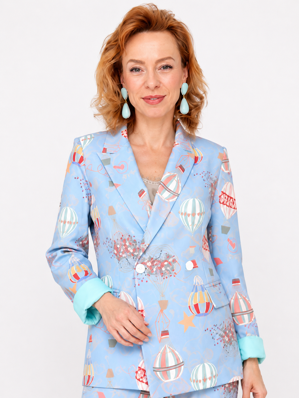 Balloon Print Pant Set