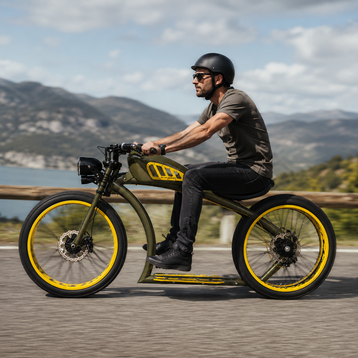 Retro Custom Fat Tire Electric Bike