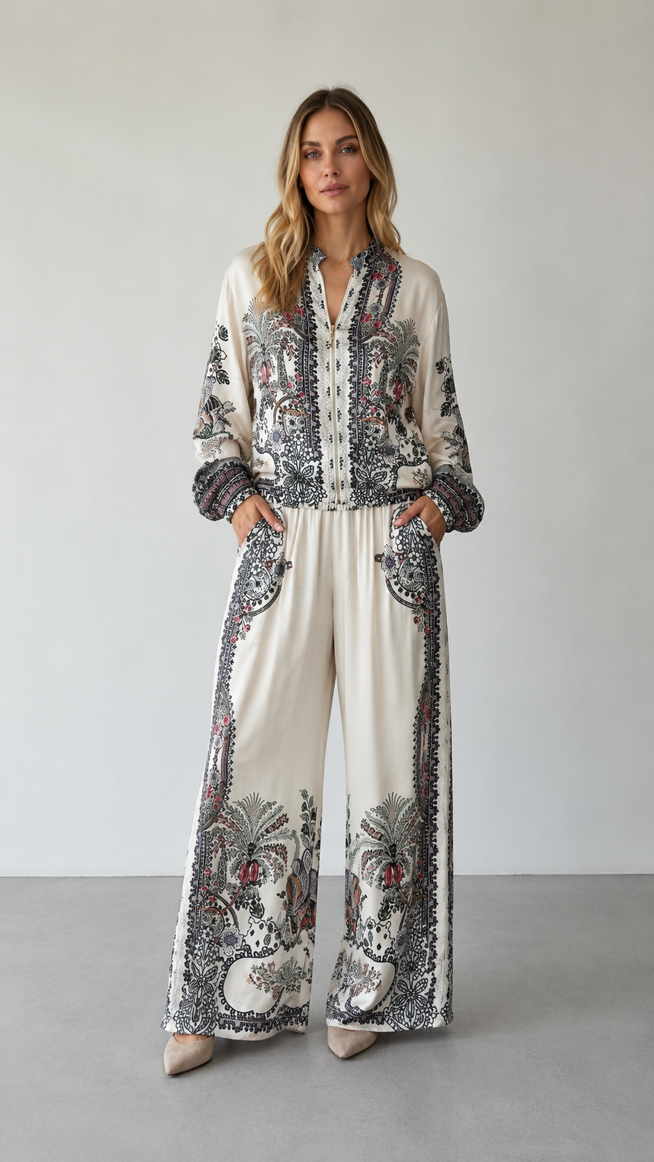 Paisley Wide-Leg Set