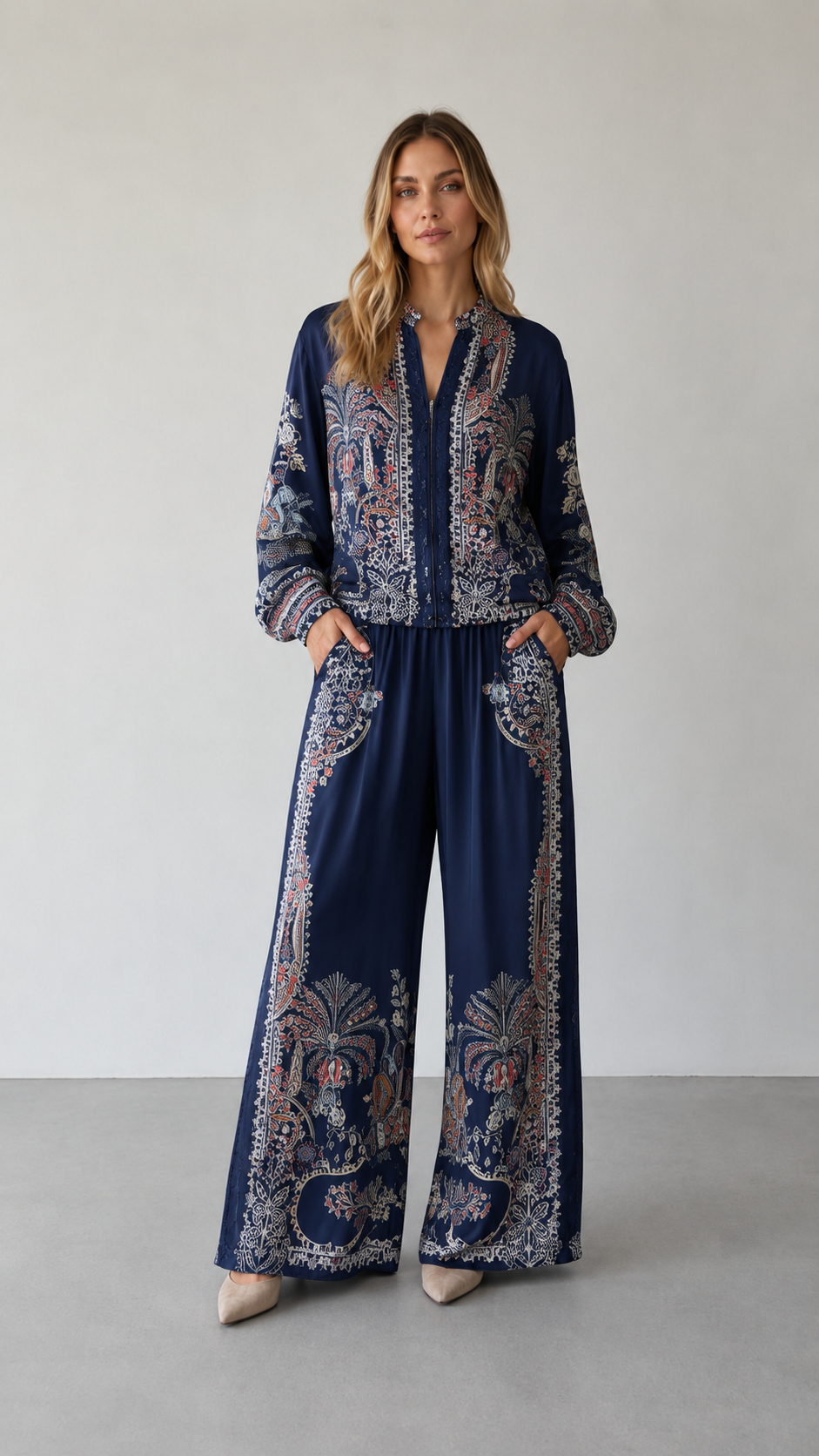 Paisley Wide-Leg Set