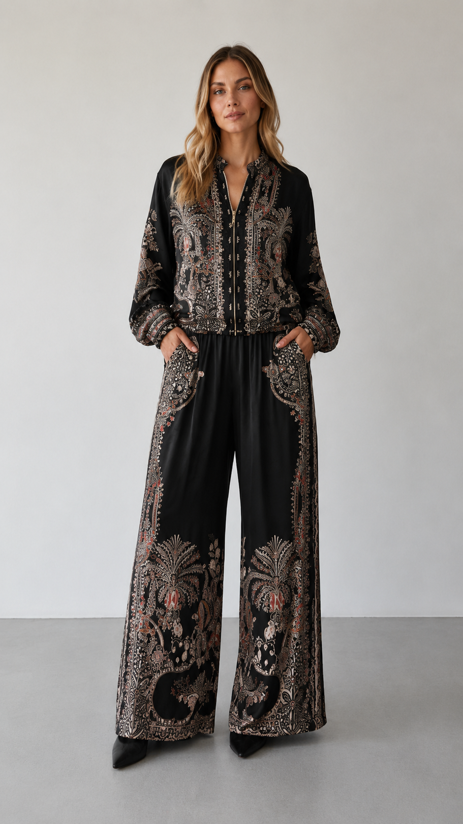 Paisley Wide-Leg Set