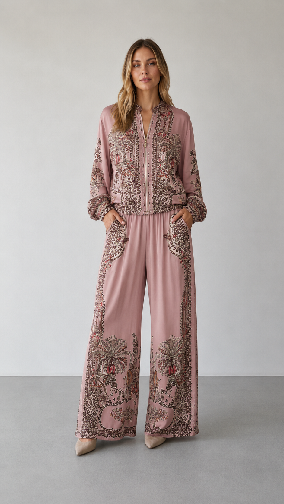 Paisley Wide-Leg Set