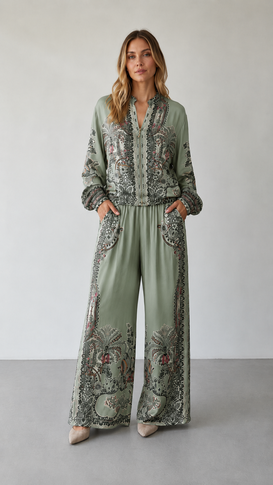 Paisley Wide-Leg Set