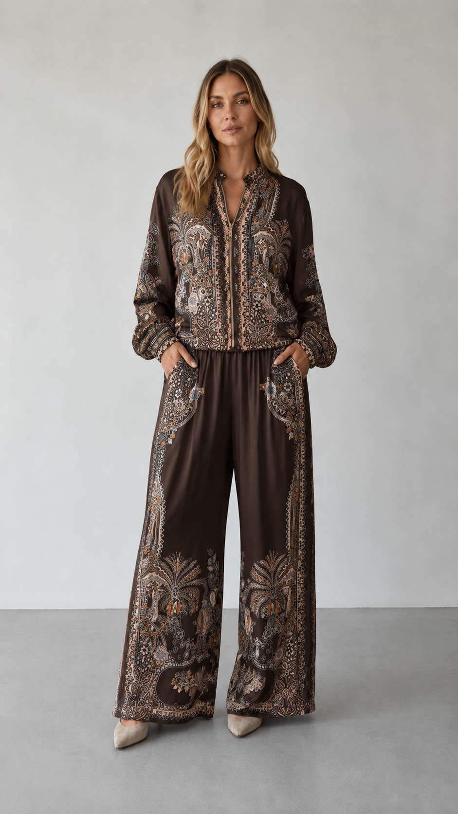 Paisley Wide-Leg Set