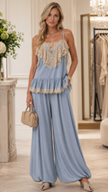 Lace Trim Lounge Set