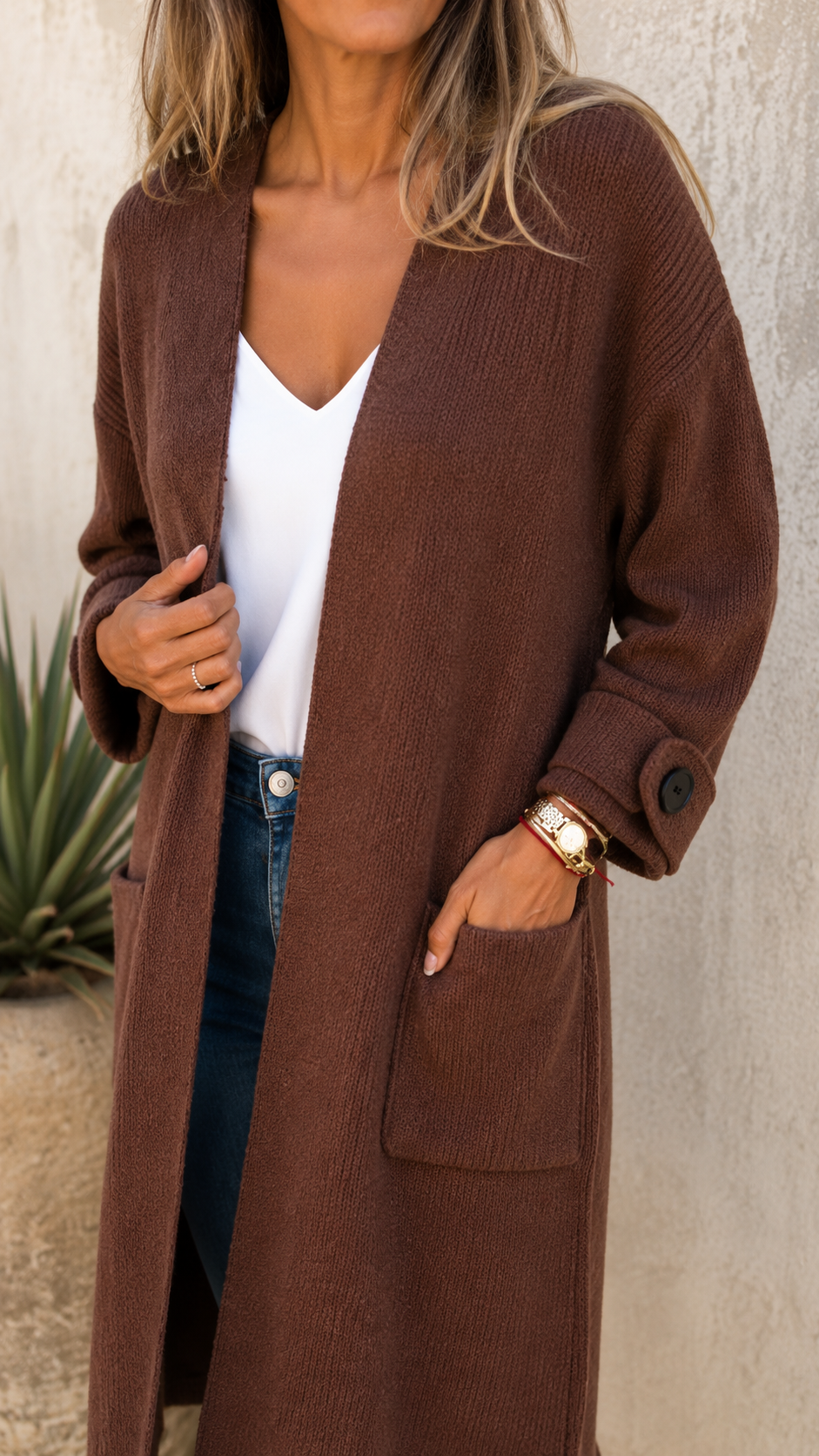 Long Knit Cardigan