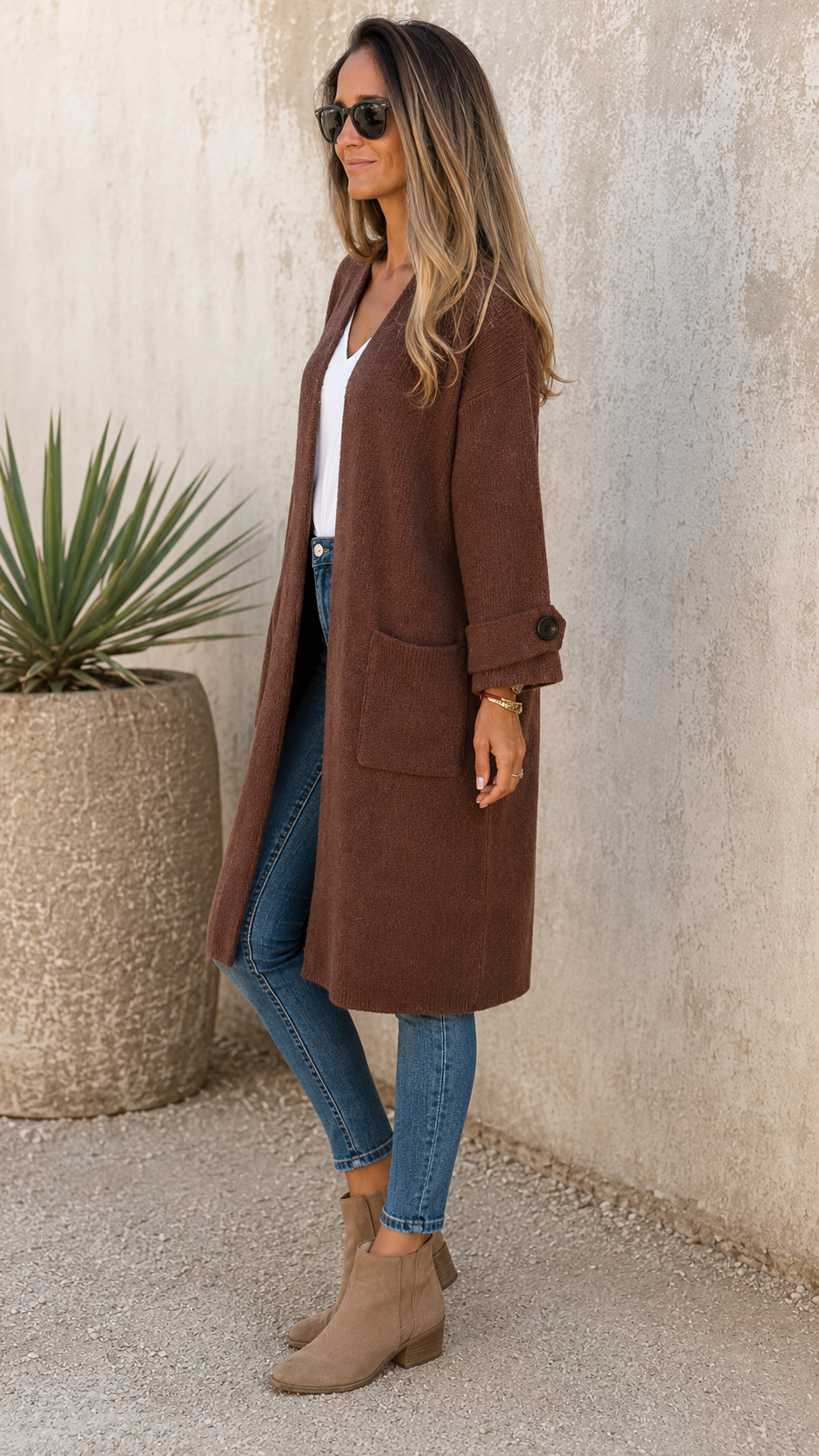 Long Knit Cardigan