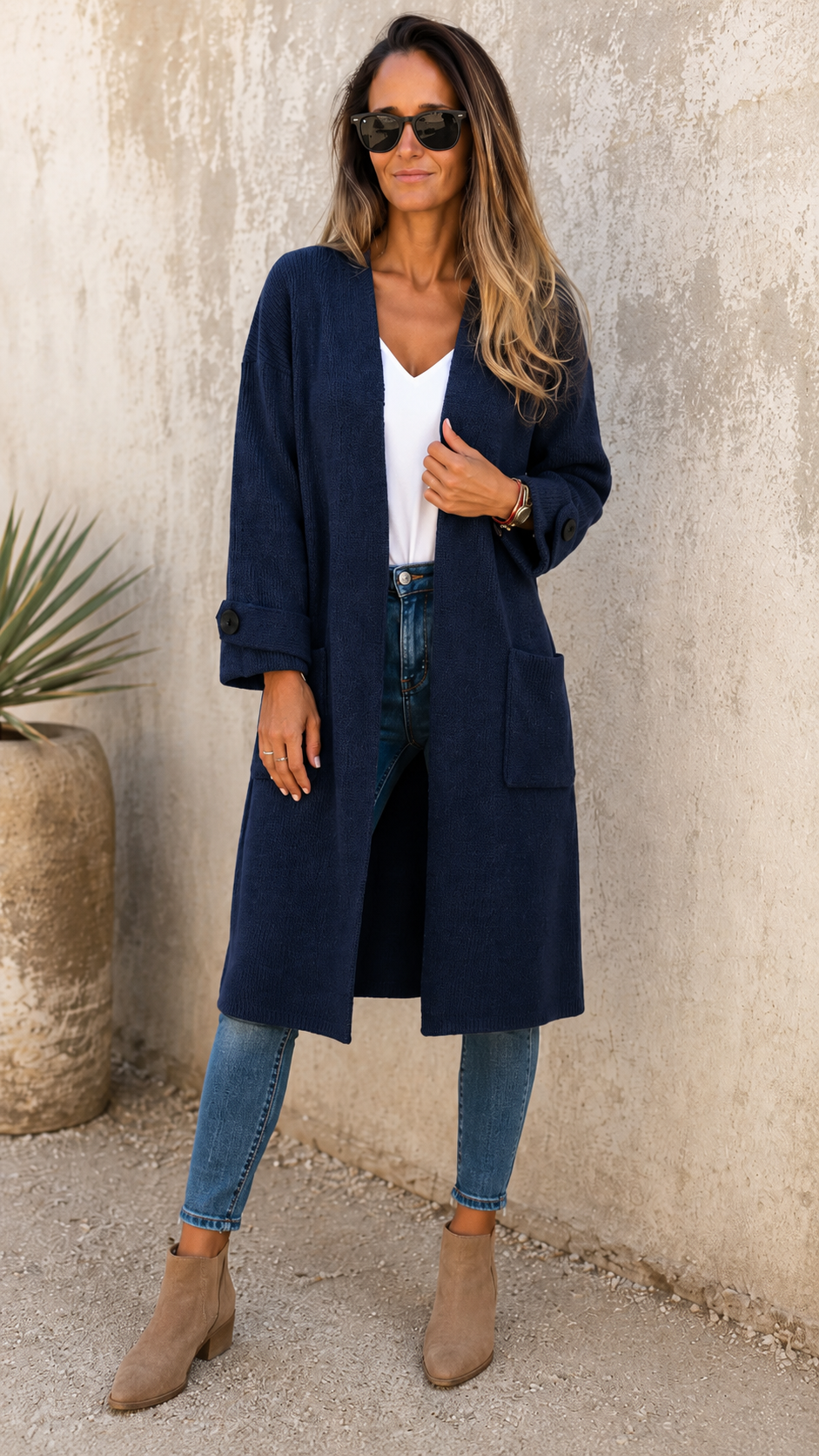 Long Knit Cardigan