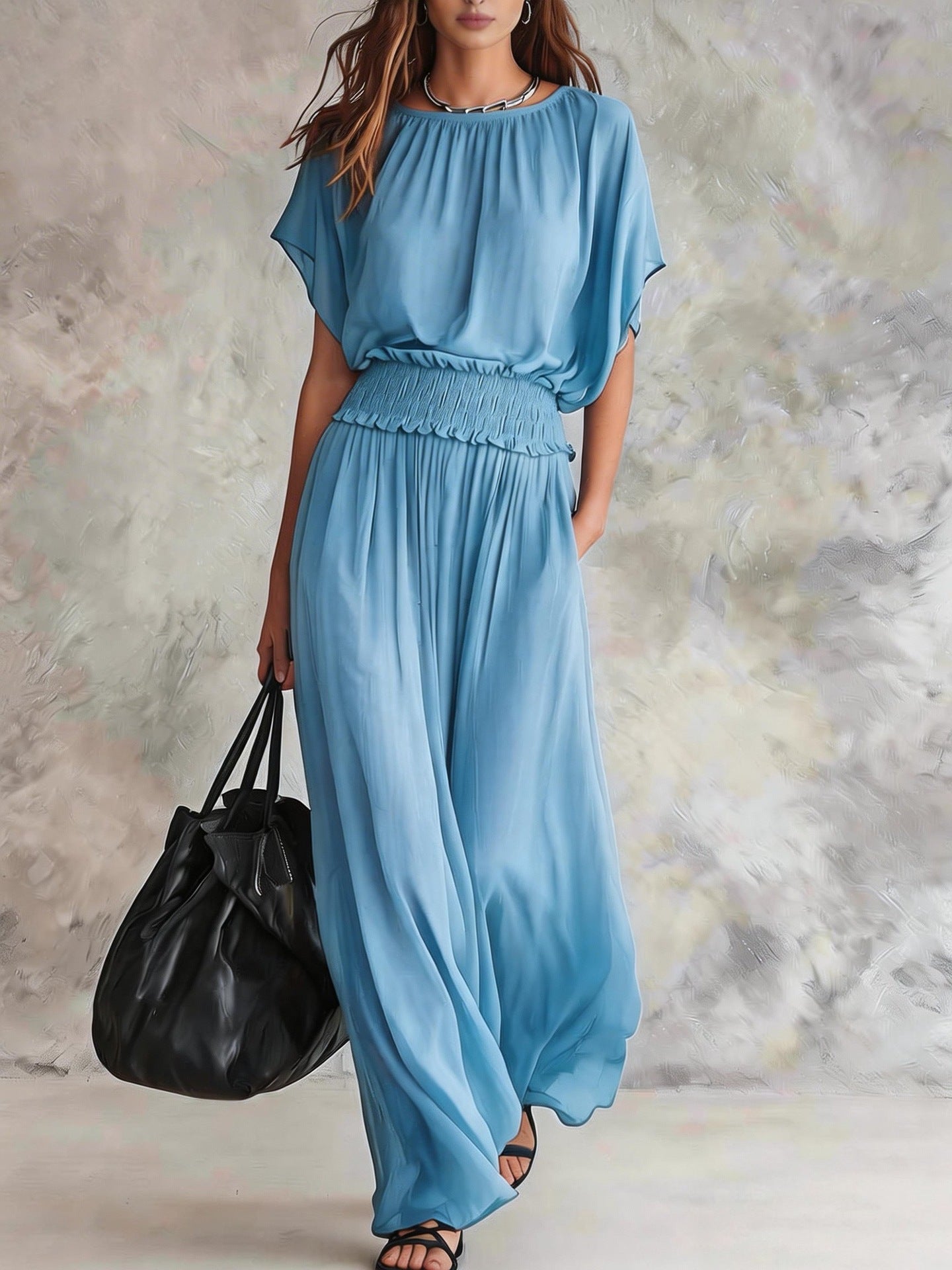 Flowy Chiffon Pant Set