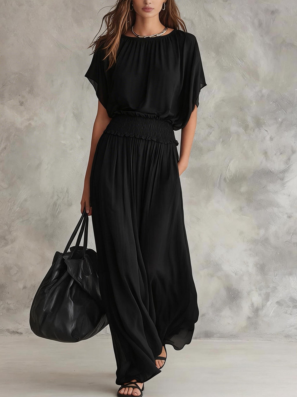 Flowy Chiffon Pant Set