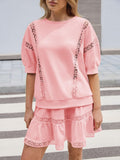 Rosalie Lace Trim Skirt Set