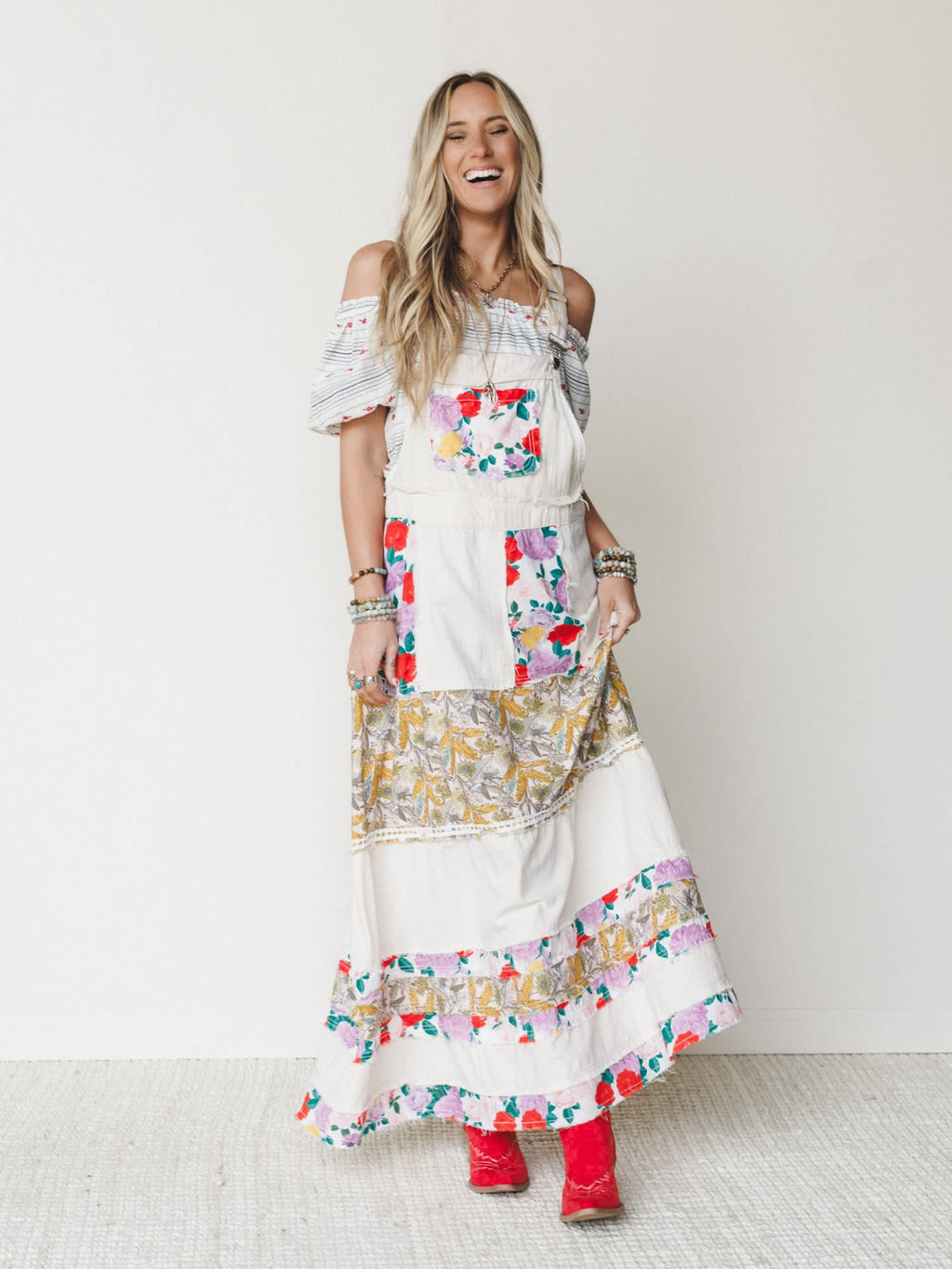 Boho Patchwork Maxi Dress