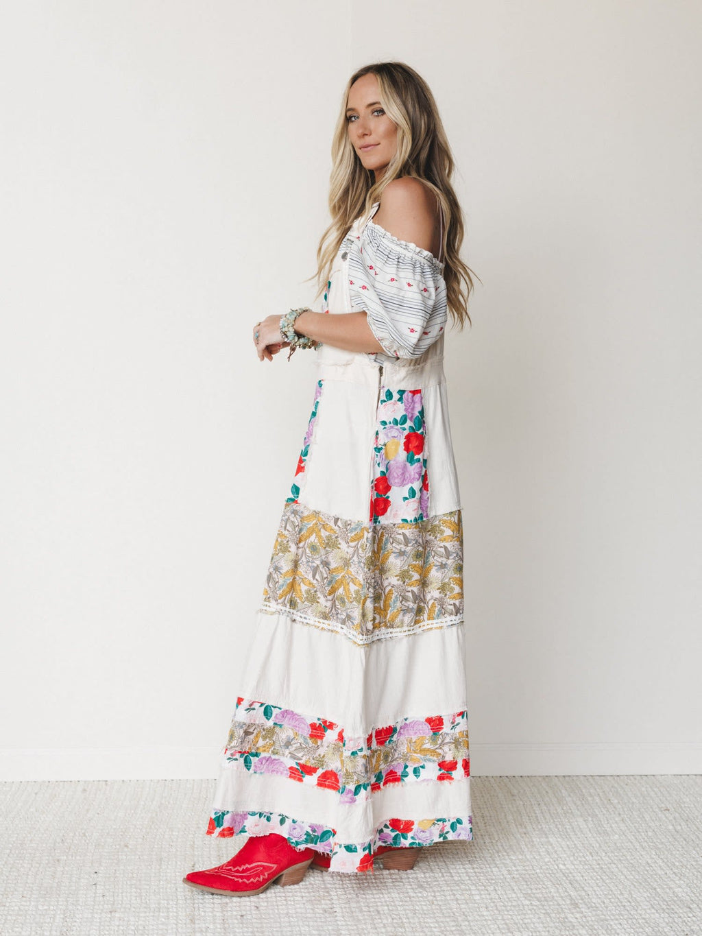Boho Patchwork Maxi Dress