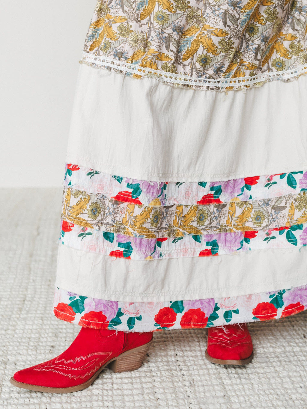 Boho Patchwork Maxi Dress