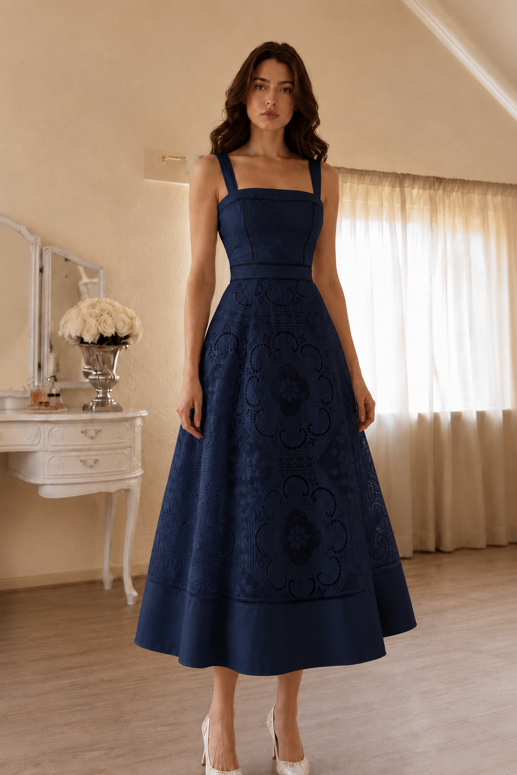 Lace Midi Dress