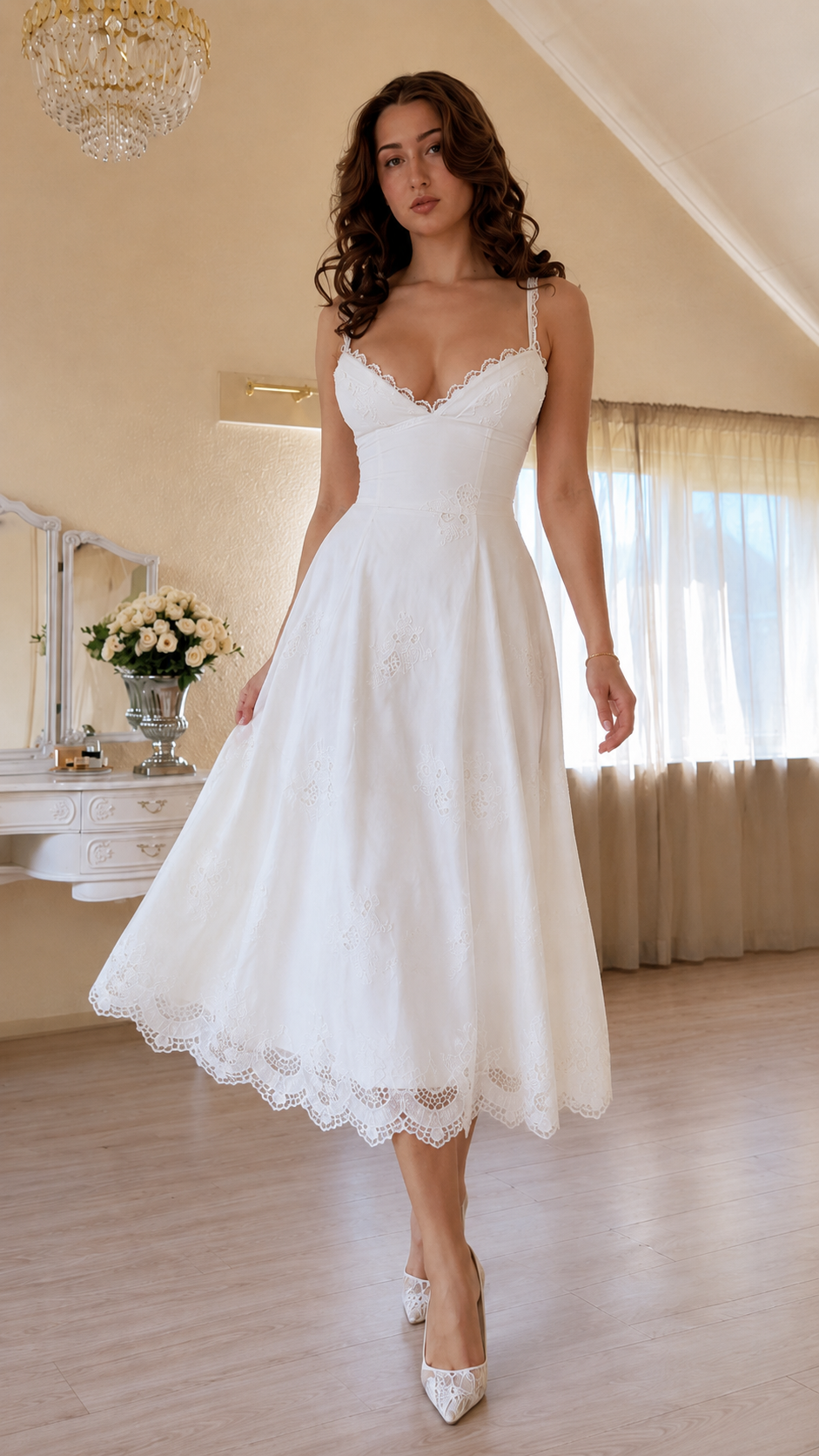 Lace Grace Midi Dress