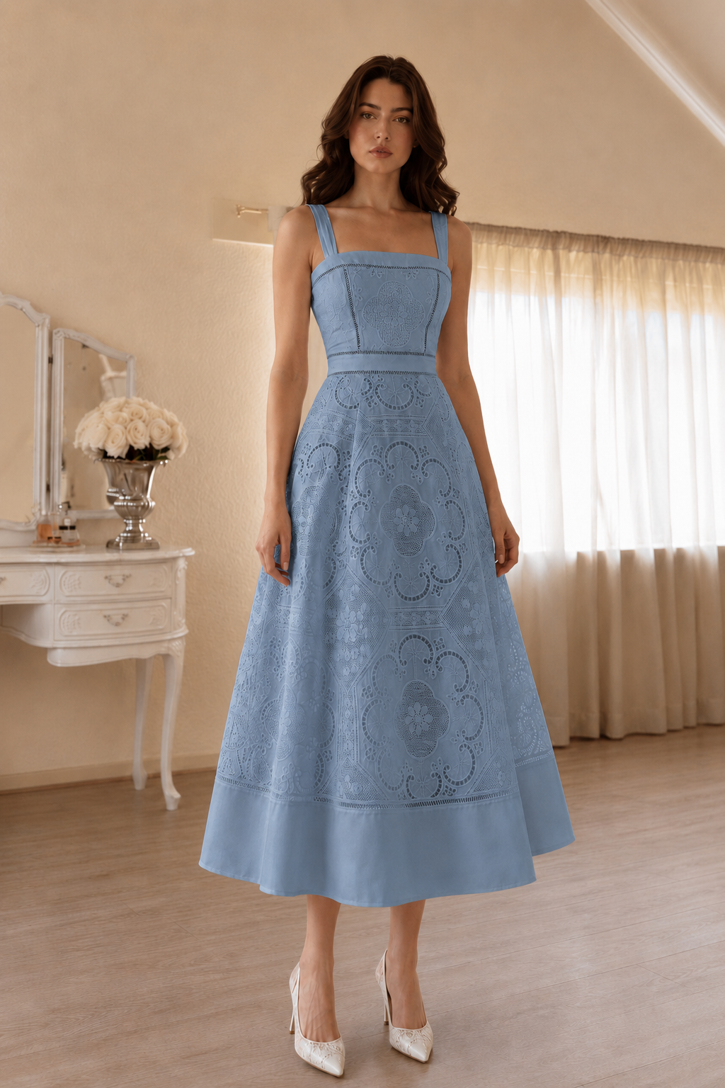 Lace Midi Dress