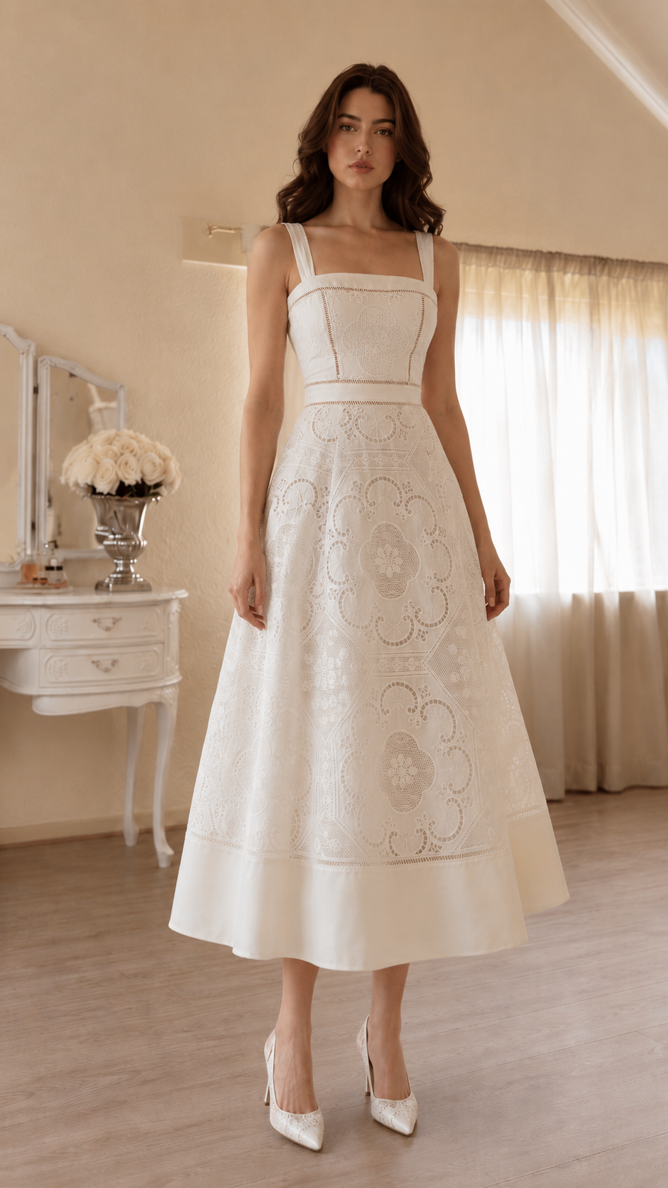 Lace Midi Dress